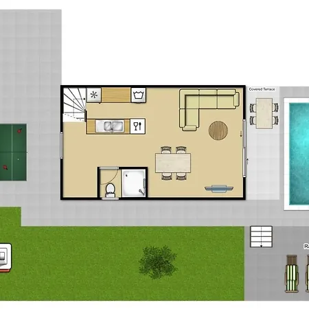 Sleeps 4 Pool Air Con Wifi *